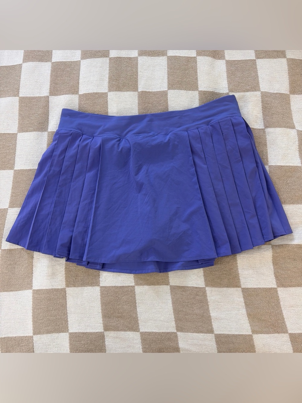 Lululemon Women’s Side-Pleat HR Tennis Golf Skort Size 14 In Charged Indigo EUC